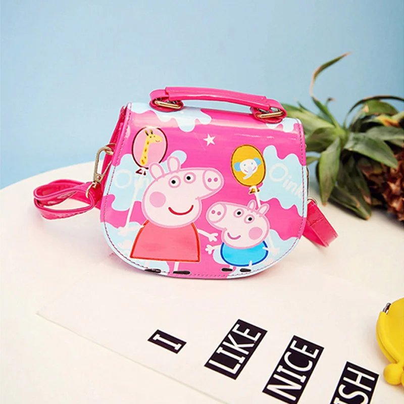 4 Peppa Pig Джордж Кошелек для монет лакированная кожаная сумка игрушки куклы дети девочки сумка Рюкзак кошелек телефон сумка Детские игрушки - Цвет: 4