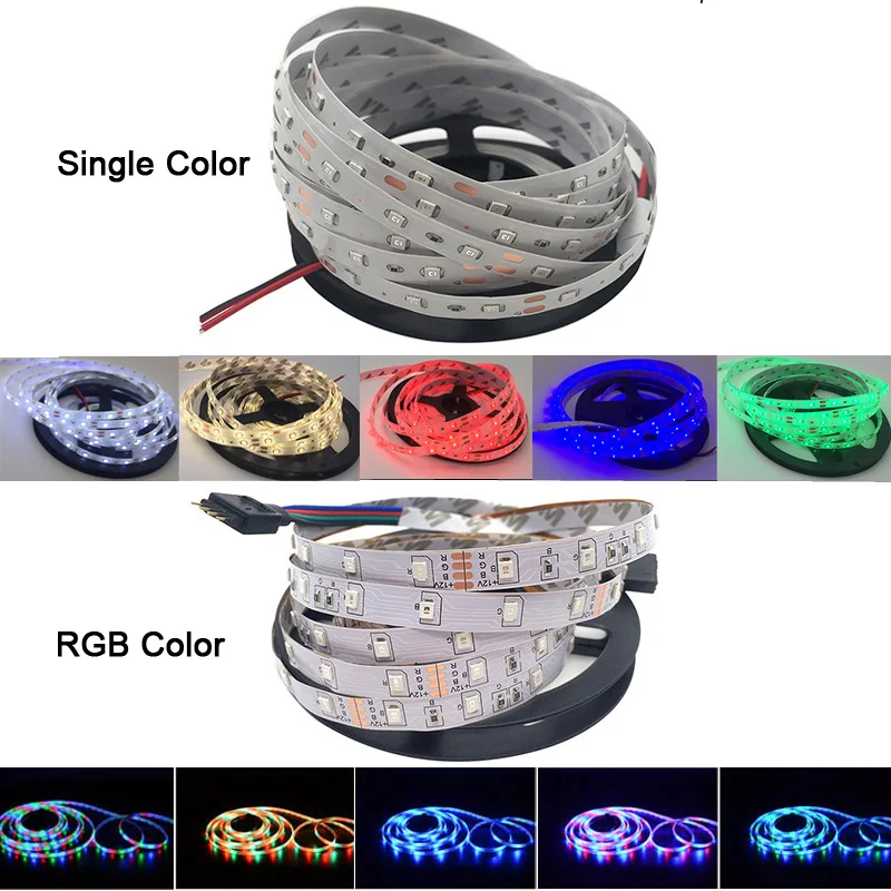 5 метров 300 светодиодов не Водонепроницаемая RGB Светодиодная лента 2835 DC12V 60