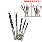 Трехточечное сверло для деревообработки, набор из 5 предметов с шестигранной ручкой, 14 мм, 456810 мм