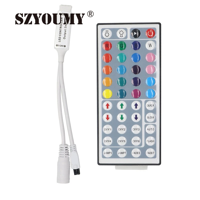 SZYOUMY Mini 44 клавиши RGB Led контроллер DC12V 6A с ИК пультом дистанционного управления
