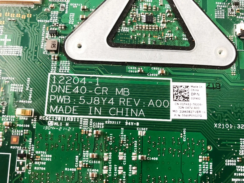 Оригинальный Для DELL 5421 I5-3337U материнская плата GT730M 2 Гб 12204-1 DNE40-CR MB CN-01FK62