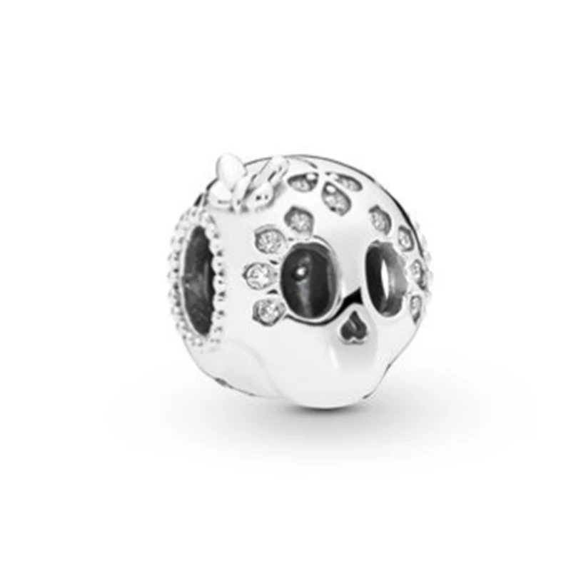 Fit Pandora Браслеты с подвесками браслеты для женщин для изготовления украшений вручную подарок для маленьких мальчиков и девочек кулон из эмалевого сплава Семейные бусины - Цвет: P209