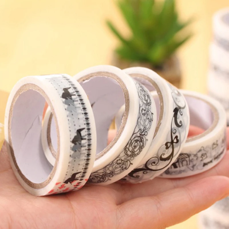 2 шт./компл. клейкая лента для поделок декоративная маскировки 15 мм * 10 м