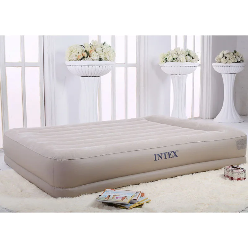 INTEX 67748 152*203*38 см полоса Встроенный Электрический насос воздушный матрас надувная