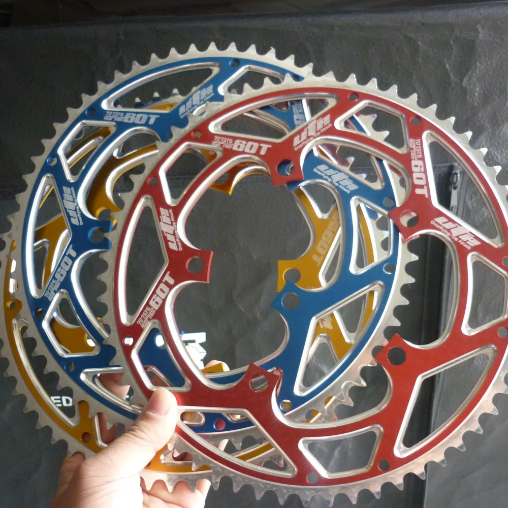 60T AL7075 сплав алюминиевый шоссейный велосипед Crank набор цепных колес для 16 &quot18&quot 20
