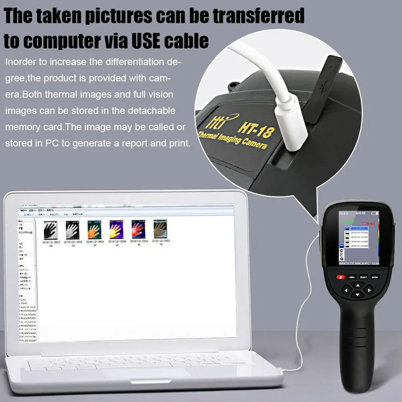 Горячая Распродажа HT-18 Термальность Imagem Камера Flir Imager ИК термометр Автомобильный