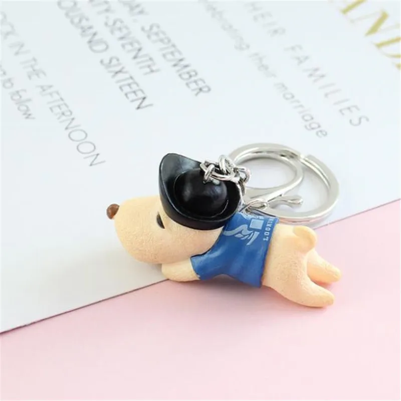 Cartoon Puppy Bell 3D Stereo Doll Keychain Pendant plush toys keychain ladies car bag Christmas birthday gift | Игрушки и хобби