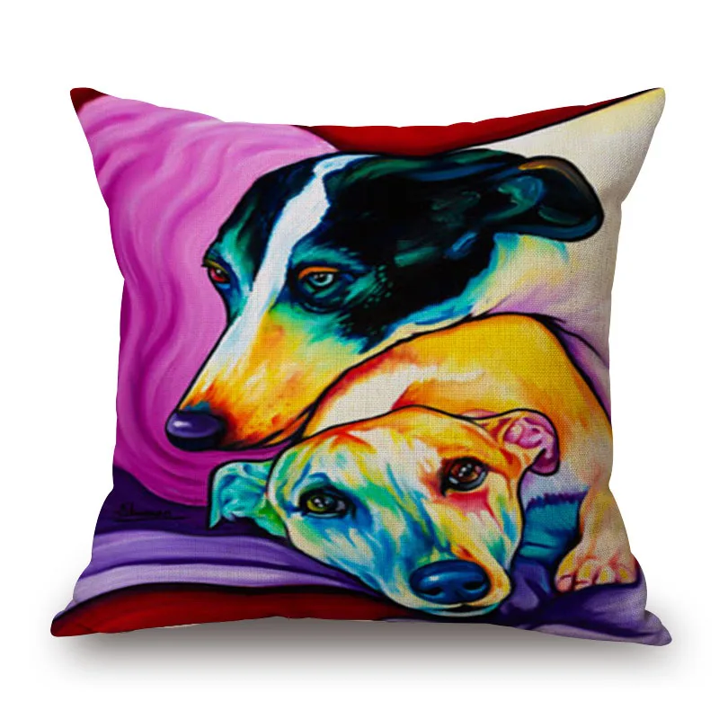 Модный поп чехол с изображением животных водного цвета собаки односторонней