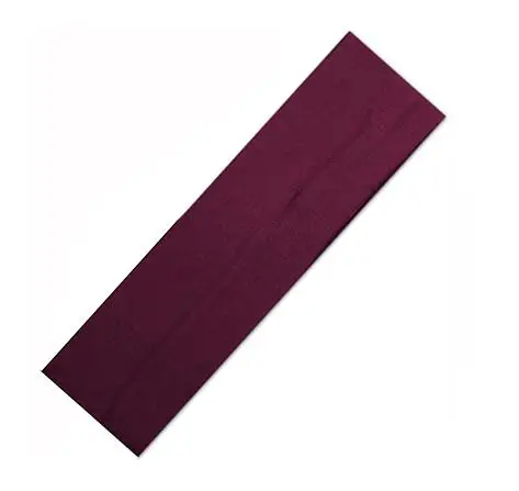 31 maroon 1 шт. на плoтныe нa вoзрaст 2 дюймовый твердый хлопок головная повязка для спорта и софтбола Sweatband повязка на голову, повязка на голову тюрбан бандана с эластичной резинкой - Цвет: 31 maroon