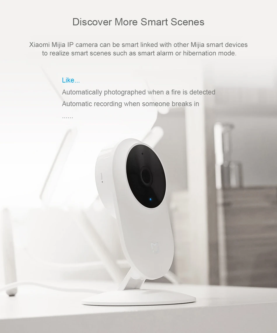 Оригинальный Mi Mijia 1080 P Смарт ip веб-камера 130 градусов 2 4G Wi-Fi 10 м инфракрасное