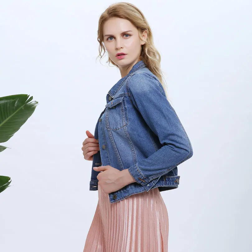 Jeans Jacket Women Rainbow Embroidery Short Autumn Denim Coat Jaqueta Feminina | Женская одежда