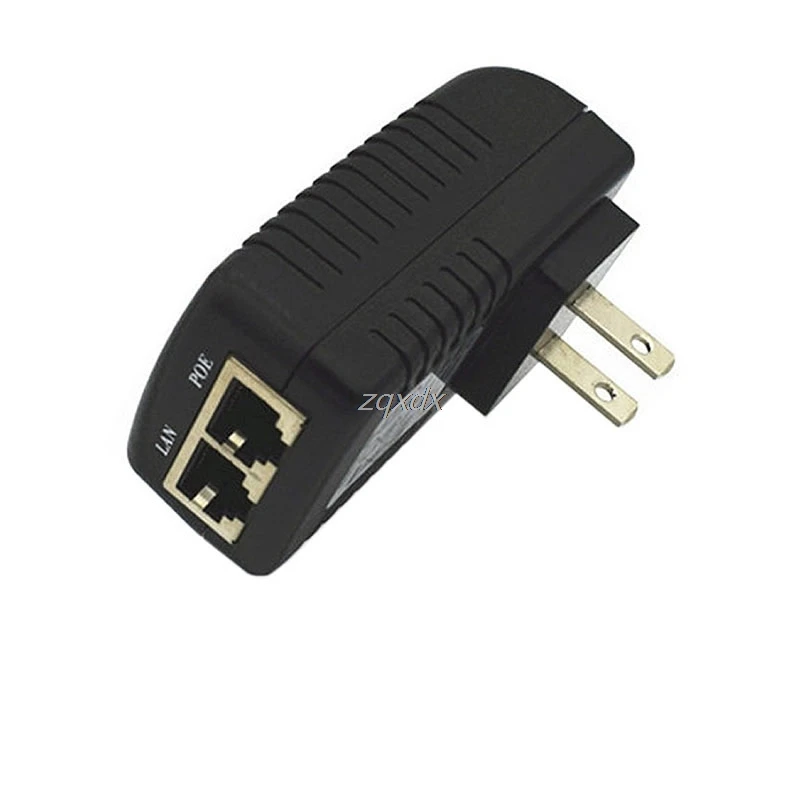 США/UE/Великобритания штекер 48 В 0.5A настенный POE инжектор питания RJ45 Ethernet адаптер Lan сетевой коммутатор и Прямая поставка - Цвет: US Plug