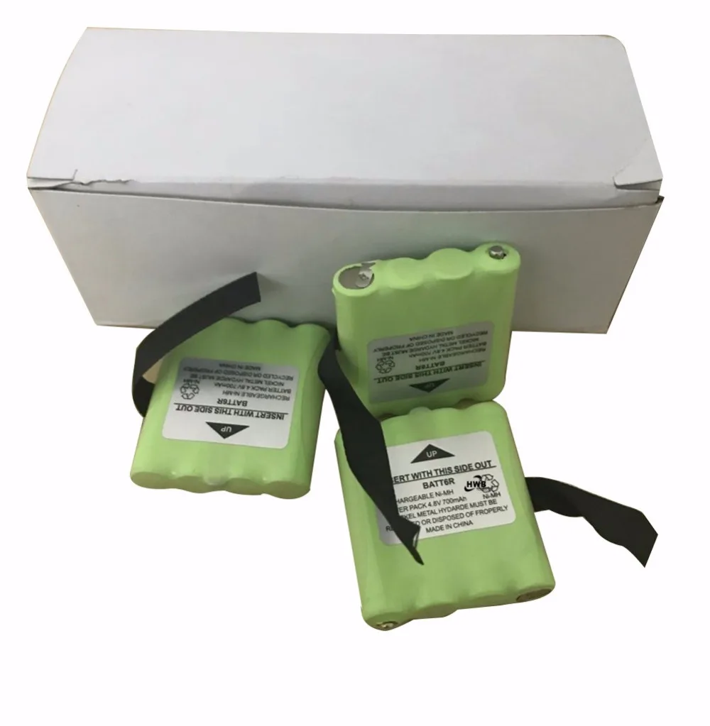 2 шт 4,8 V 700MAH Ni-MH перезаряжаемая 2 способ радио батарея для Midland BATT6R BATT-6R