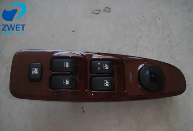 ZWET автомобильный выключатель питания для стеклоподъемника для Elantra Master Mirror Switch для hyundai черный/серебристый 93570-2XXXX