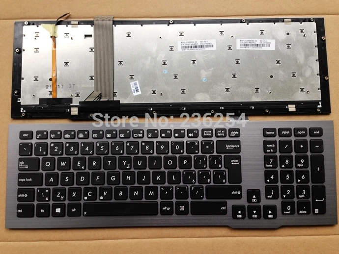 Новая SL клавиатура с подсветкой для Asus G75VX G75VM G75 G75VW V126262CK2 SK 0KNB0 9414SK00 серая