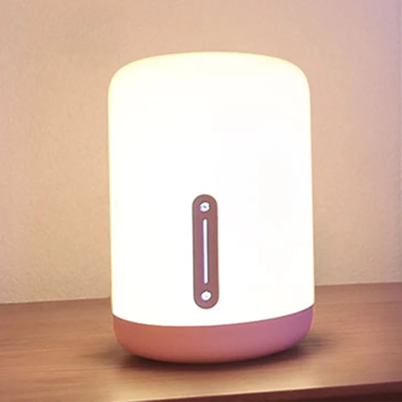 Оригинальная Xiaomi mi прикроватная лампа 2 mi jia, умный светильник для помещений, светильник для кровати, меняющий цвета, Bluetooth, Wi-Fi, лампа с сенсорным управлением - Цвет корпуса: white