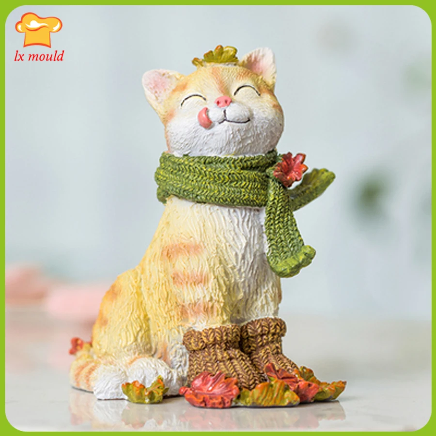 Кленовый лист · Кошка Силиконовые Формы Животные котенок подарок на день