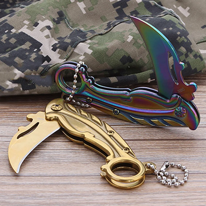 Нож Karambit, ручной инструмент, складной нож, нож для выживания, CS GO, счетчик ударов, кемпинга, охоты, тактический инструмент, карманный нож из нержавеющей стали