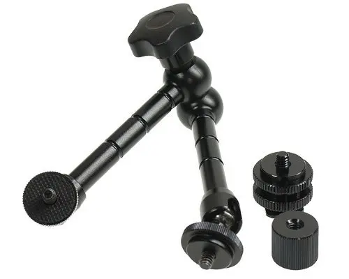 10pcs/lot 11 Inch Friction Power Articulating Magic Arm LCD Bracket 1/4 Hot Shoe Connector for DSLR Monitor Flash Camera CD50 |