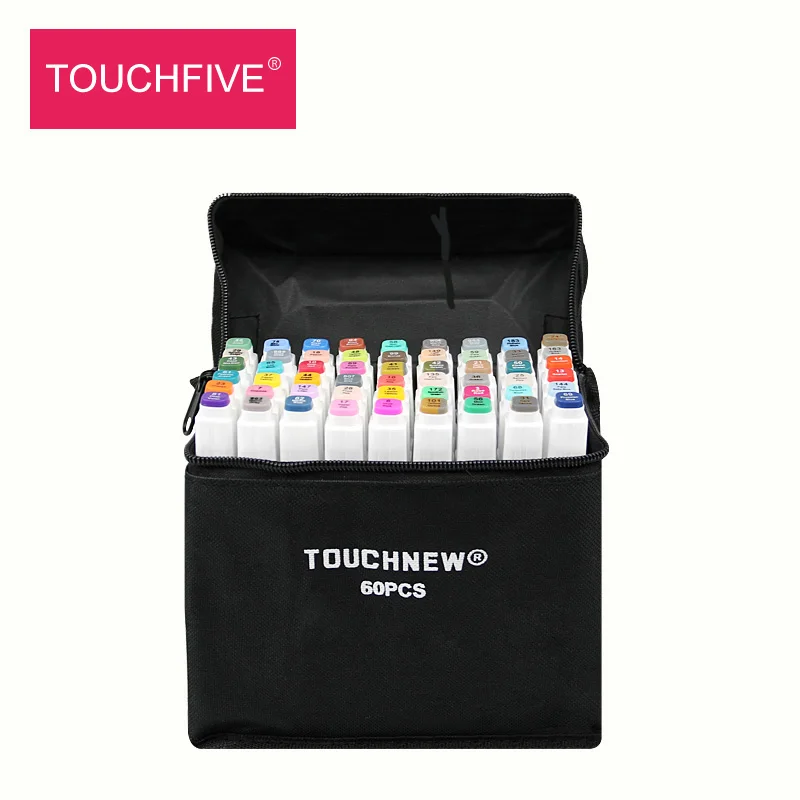Набор художественных двусторонних маркеров TouchFIVE30/40/60/80/168 цветов масляная кисть