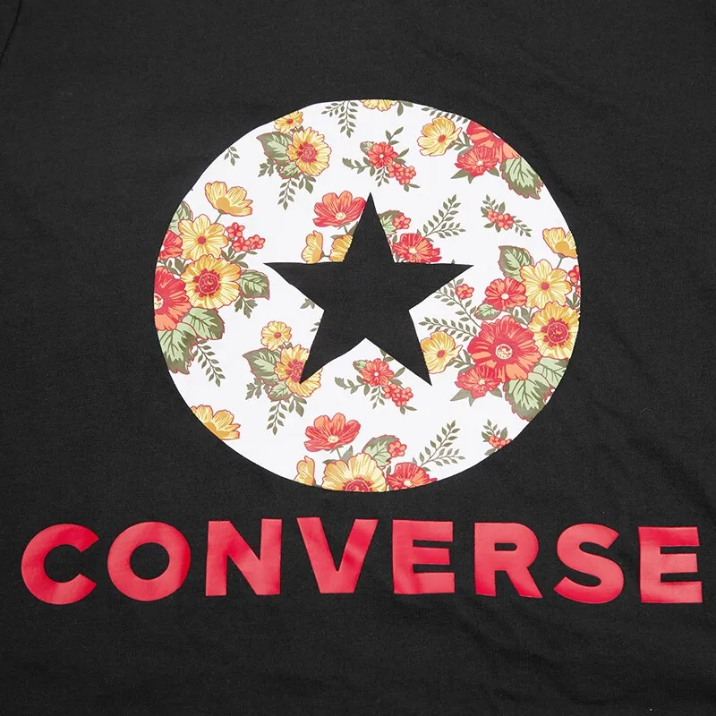 Женская футболка с цветочным принтом Converse In Bloom Спортивная коротким рукавом