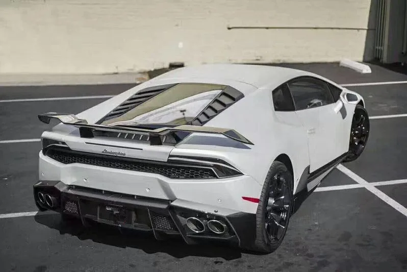 Huracan LP610/Mansory Стайлинг углеродного волокна задний спойлер GT Крыло для Lamborghini Lp610 4