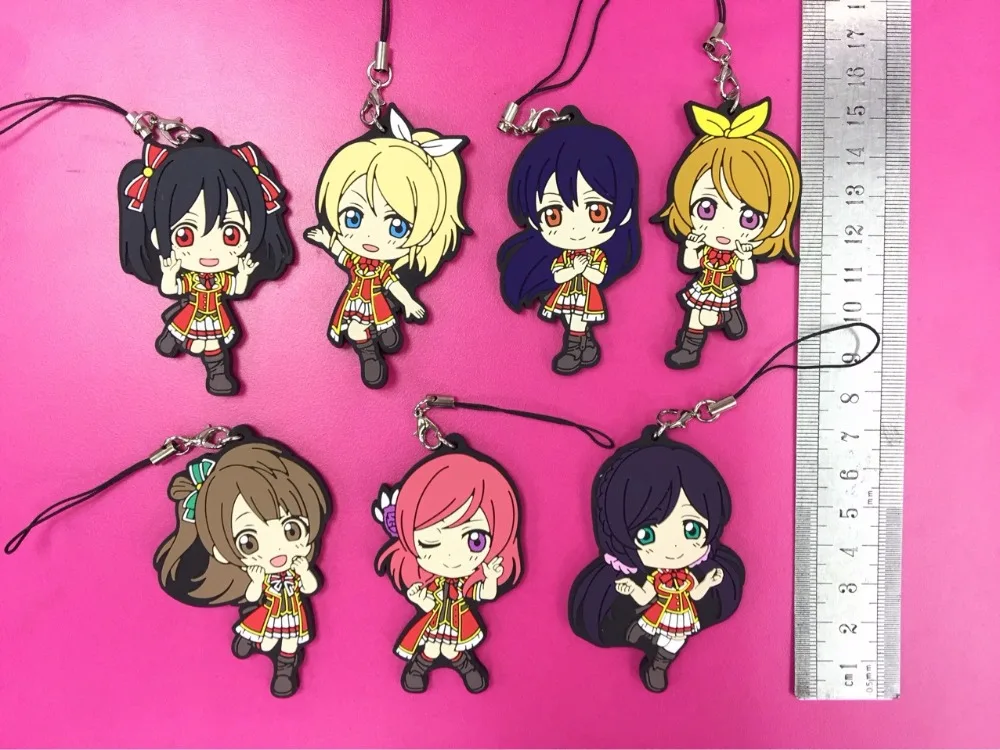 Брелок из аниме Love Live Нико Рин Umi маки Чика Рико Йоши куникида кэнан резиновый