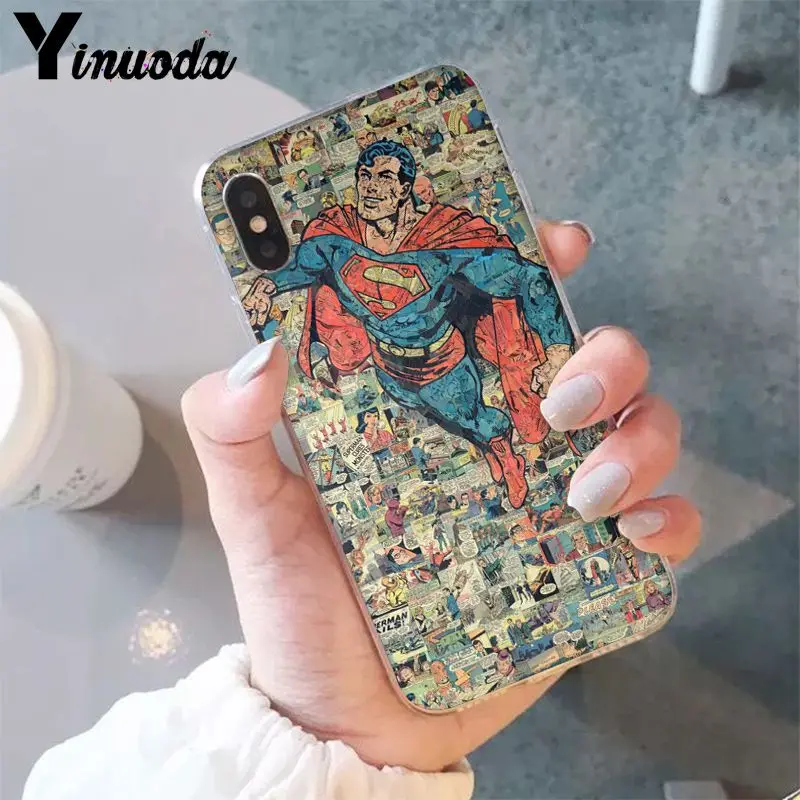 Yinuoda Marvel мстители супергерой комиксы на заказ фото мягкий чехол для телефона для iPhone 6S 6plus 7plus 8 8Plus X Xs MAX 5 5S XR