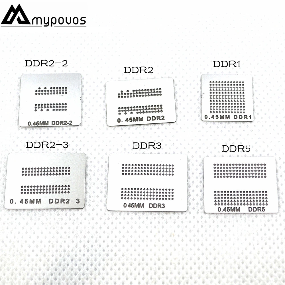 

6 шт./лот трафареты bga с прямым нагревом (DDR DDR2 DDR2-2 DDR2-3 DDR3 DDR5) для XBOX360