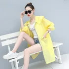 Женское Свободное пальто с капюшоном, розовое, желтое или белое Свободное пальто с солнцезащитным козырьком, воздухопроницаемое, для студенток, уличная мода, лето 2019