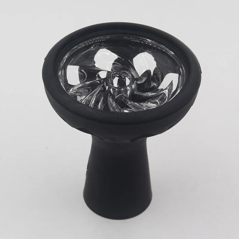 Высокотемпературные стойкие силиконовая кальянная чаша со стеклом shisha DIY