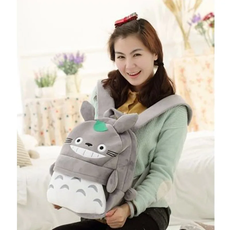 1pc 25cm New Arriving Kawaii Totoro Plush Backpack Cute Soft Stuffed School Bag for Children Cartoon Kids Boy Girl Gift | Игрушки и