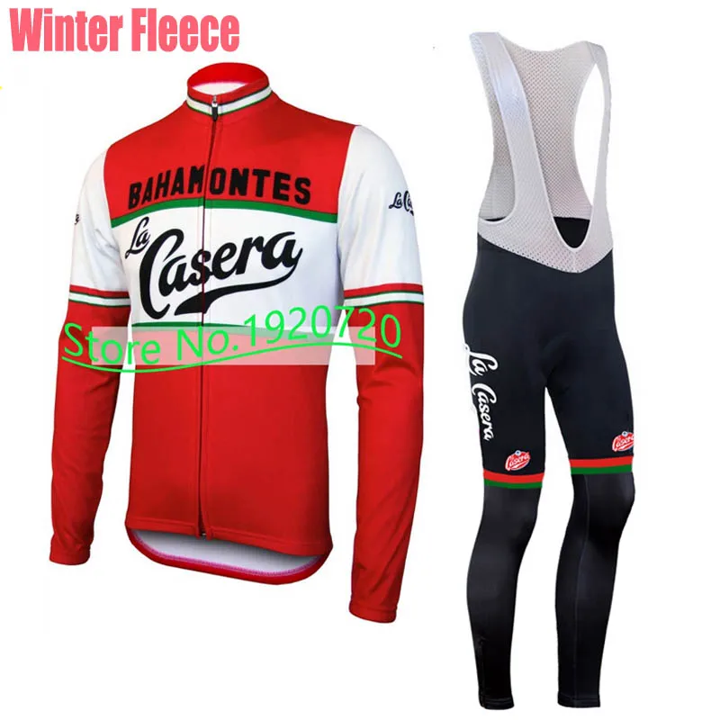 Новые мужские красные комплекты для велоспорта с длинным рукавом Зимние