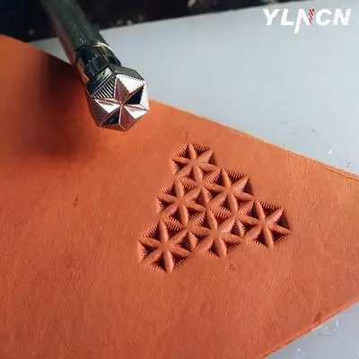 

Diy Hand Printing And Tool For Leather Carving Leather Work Tools Flower pattern Leathercraft
