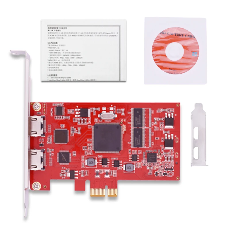 HD карта видеозахвата PCIe 1080P30 HDMI захвата vmix видеозаписи obs | Компьютеры и офис