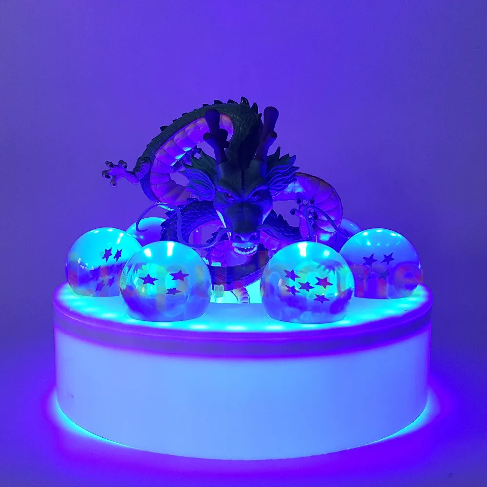 Shenron с синим светодиодным хрустальным шариком Набор для творчества Аниме Сон