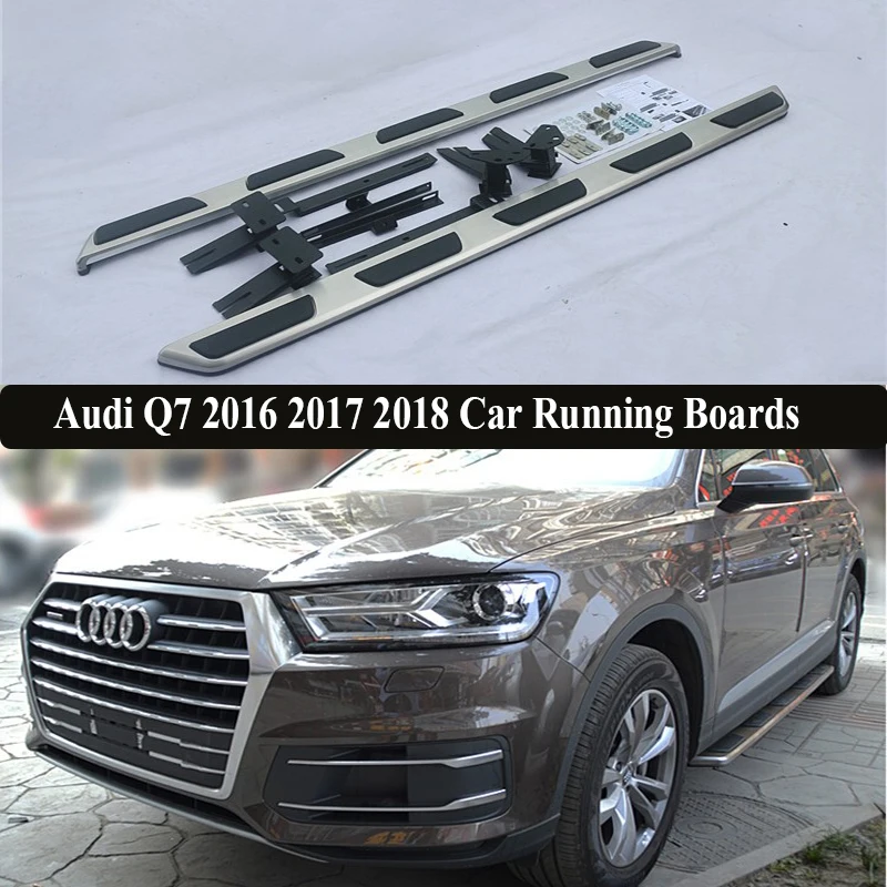 JIOYNG для Audi Q7 2016 2017 2018 автомобильные беговые доски авто боковые ступенчатые педали
