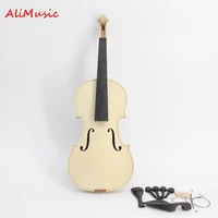 high quality factory unfinished white violin selective 10 years natural dried maple back spruce top handmade violino full size