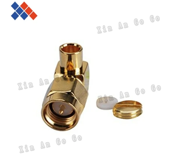 10 шт. RF разъем SMA штекер прямоугольный припой для RG402 RG141 коаксиальный кабель