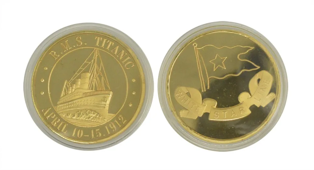 Металлический Золотой плакированный Королевский почтовый пароход Титаник