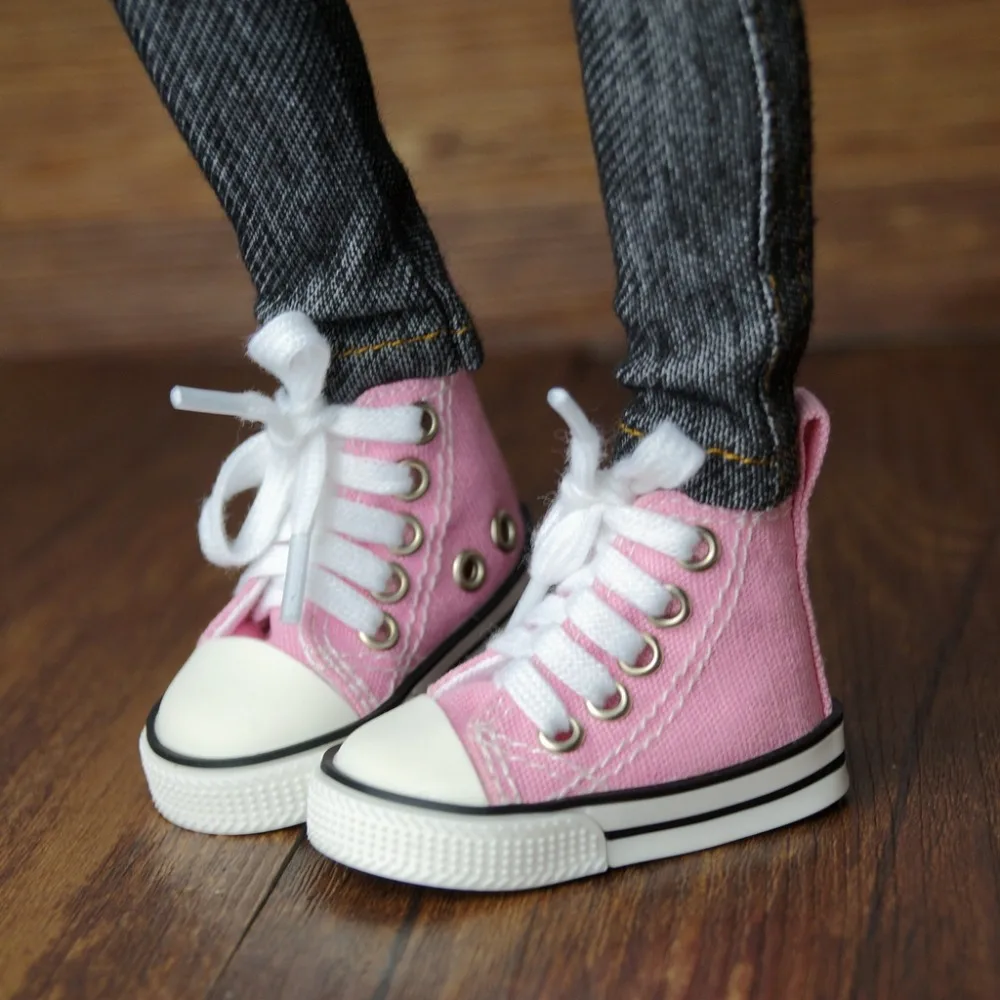 BJD обувь розовые кроссовки парусиновая спортивная на плоской подошве для 1/4 17 &quot44