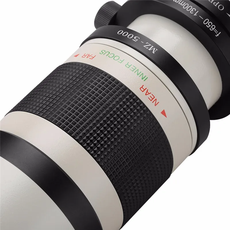650-1300 мм F/8,0-16 Супер телефото зум-объектив+ T2 адаптер для Canon Nikon sony Pentax DSLR камеры