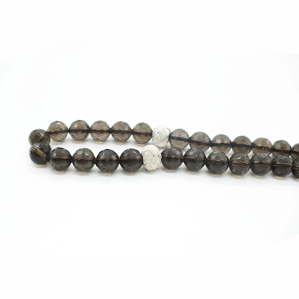 Мусульманские четки/натуральный чай кристалл (дымчатый кварц) 33 Tasbih исламский/1000
