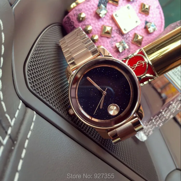 Высококачественные роскошные женские часы с кристаллами золотым платьем модный