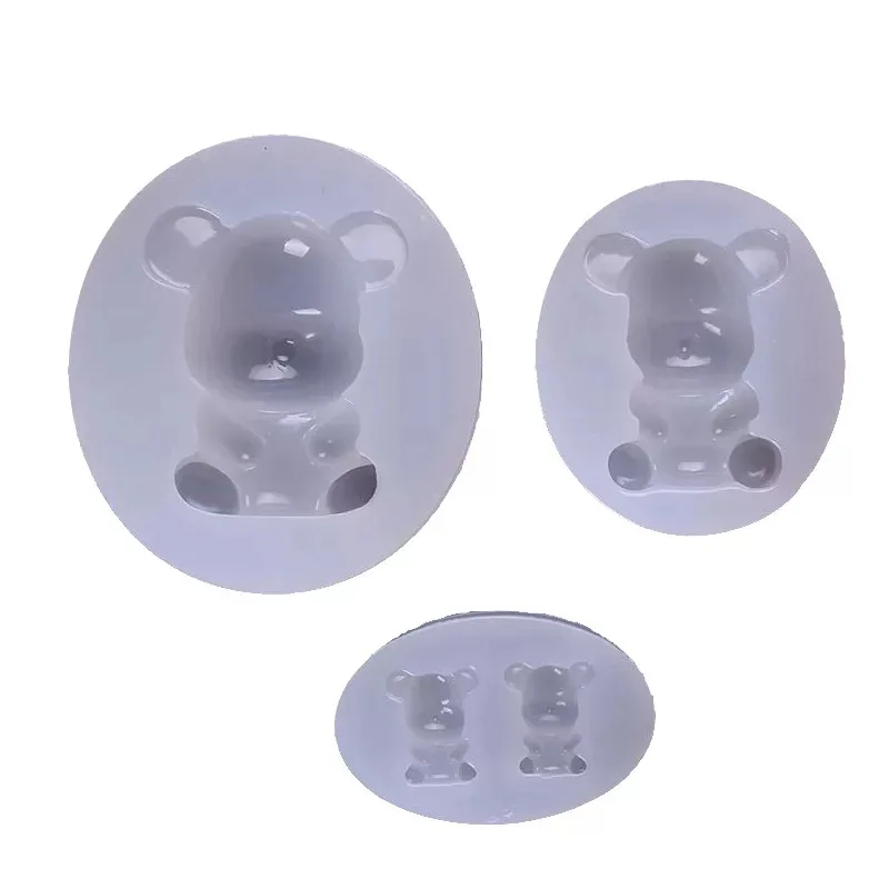 3 шт. форма медведя силиконовая полимерная кристаллическая подвеска ювелирных