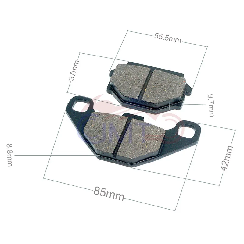 Для Kawasaki KX125 KX250 KX500 1987-1988 KL250 Super Sherpa 00-04 KL/KLR650 87-07 KL650 TENGAI 1990-1991 комплект задних тормозных колодок