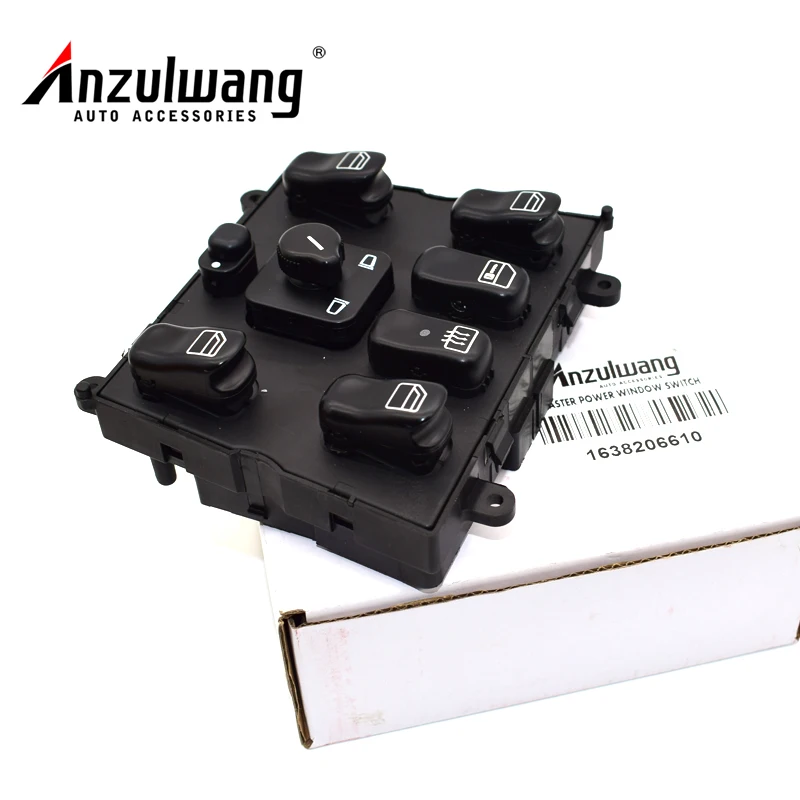 ANZULWANG 1638206610 Электрический главный переключатель окна для Mercedes-Benz W163 ML320 ML430 A 03751566 |