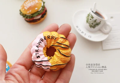 Имитация еды магнит на холодильник яйцо торт пиво пончики хлеб высокое