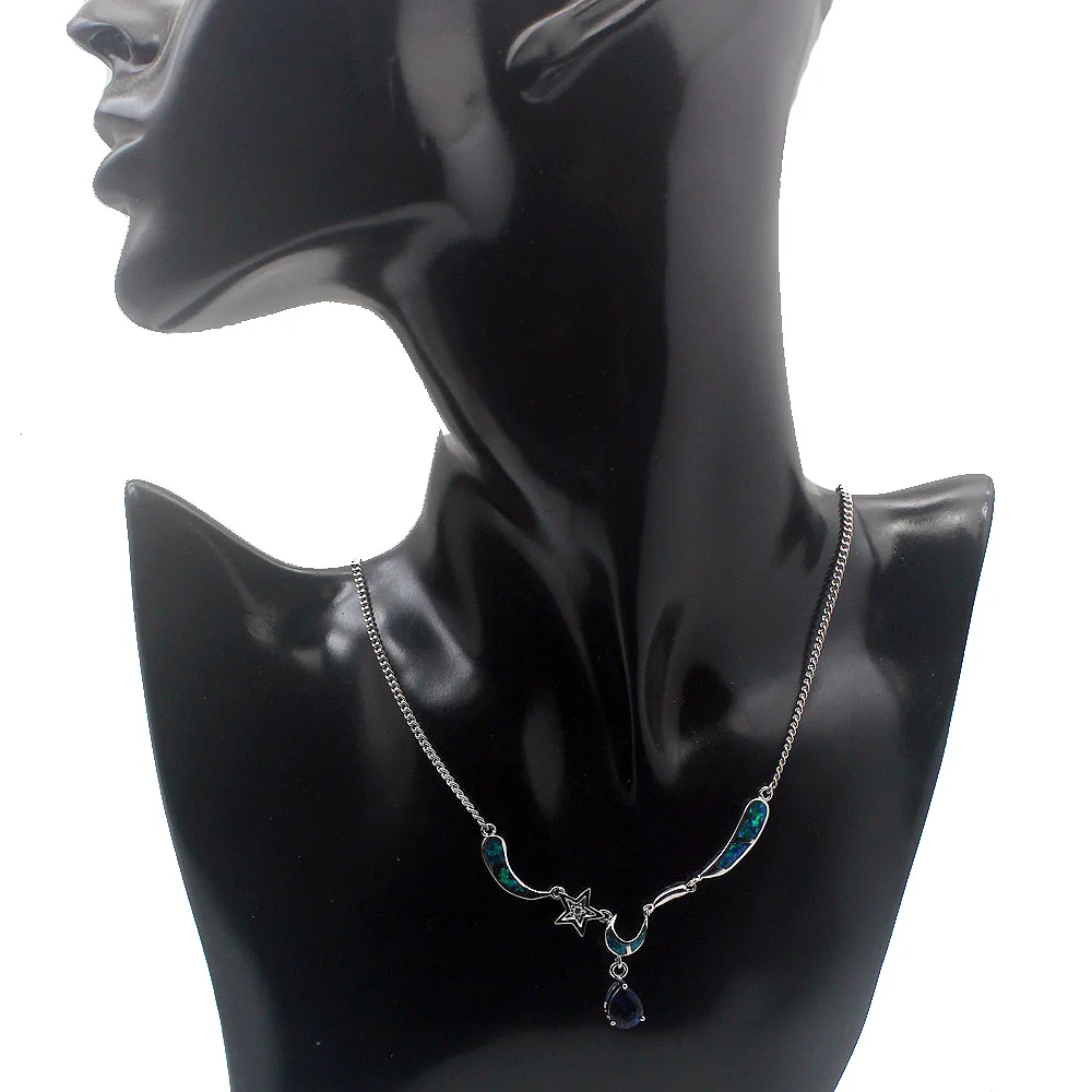

Hermosa Jewelry Classic Fashion 925 Sterling Silver Women Necklace 20 inch QA67