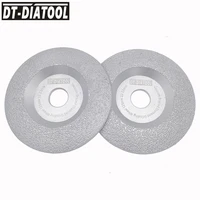 dt diatool 2 units diameter 125mm vacuum brazed diamond disc grinding wheel dry long life stone and construction material 5